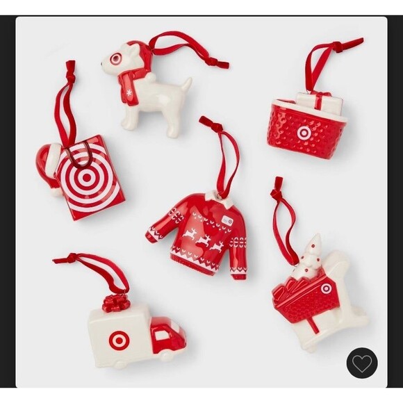 Target ceramic ornament set - Picture 2 of 2